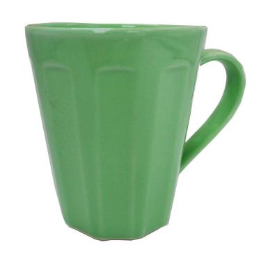 Imagem de Caneca Canelada Porcelana 250 ML VERDE