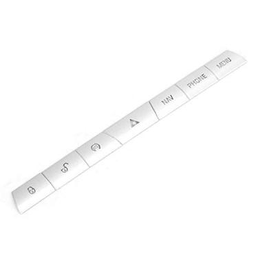 Imagem de 7 peças de acabamento de botão multimídia, capa de botão de controle de console, capa de interruptor de ar condicionado adequada para Jaguar XF 2012-2015