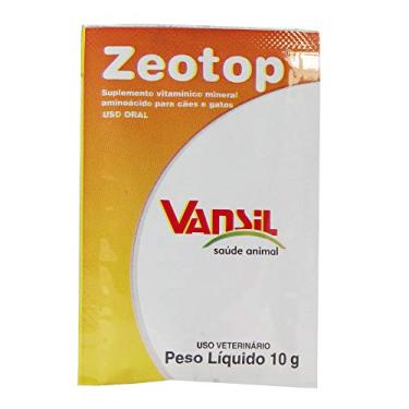 Imagem de Suplemento Vitamínico p/Cães e Gatos Zeotop Vansil 10g - Display