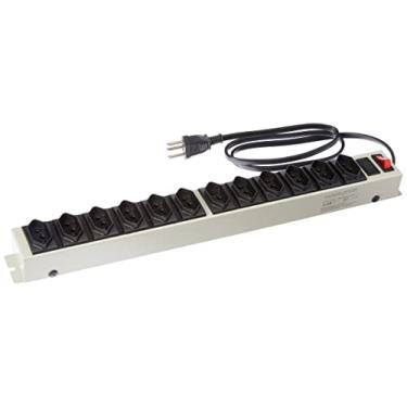 Imagem de Filtro de Linha Power Line de 12 tomadas em Gabinete Metálico, Multicraft, PL12T