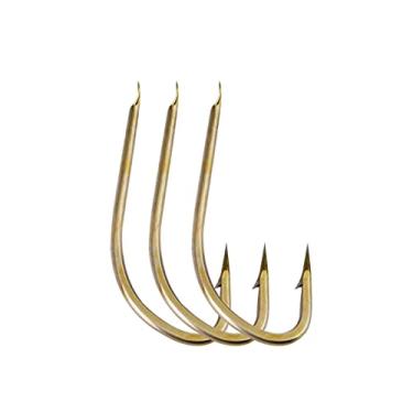 Imagem de Anzóis de pesca 100 Pcs/Lote de alto carbono de aço carbono achated bronze gancho de cristal ganchos de pesca acessórios de pesca com farpado Acessórios de pesca (Color : 001)