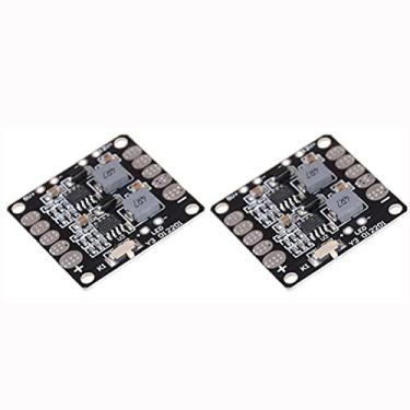 Imagem de MOOKEENONE 2-6S PDB Board + LED Switch for 250 Mini Racing Quadcopters 5V/12V