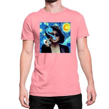Imagem de Camiseta T-Shirt Van Gogh Noite Estrela Clube Da Luta Algodão - Store