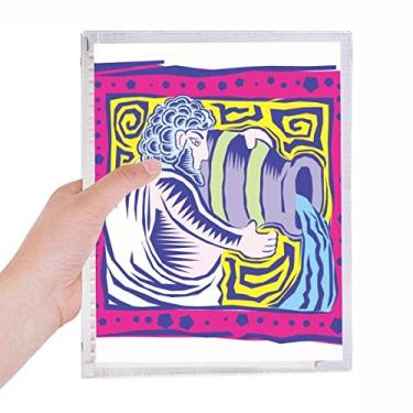 Imagem de Caderno de anotações da Constellation Aquarius México Cultura Folhas soltas Diário Recarregável