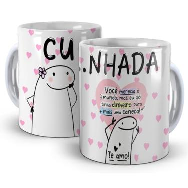 Imagem de Caneca Branca - Meme Flork Divertida Cunhada