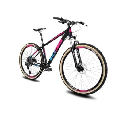 Imagem de Bicicleta Aro 29 Kog 12V Freio Disco Hidráulico Trava,17,Preto Rosa Azul
