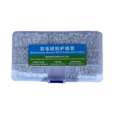 Imagem de kowaku Ilhós de raquete de badminton 1240x ilhós para amarrar máquinas-ferramentas ilhós portáteis proteção de tubo para equipamentos de reparo, branco