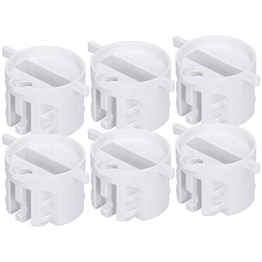 Imagem de Copo redondo de corda de pé, slot de plug de cauda conveniente e prático com material plástico para a maioria das pessoas para prancha de surfe(Branco)