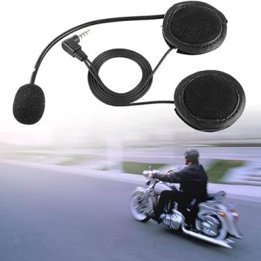 Imagem de Intercomunicador de microfone de fone de ouvido para motocicleta 3,5 mm plugue V4/V6 compatível com clipe