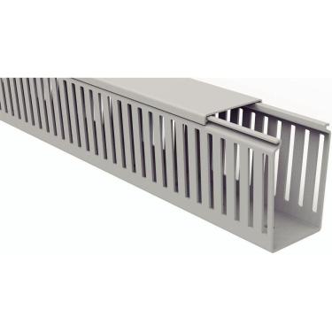 Imagem de Canaleta Para Painel Tramontina Semiaberta Cinza 50x80x2000mm Tramontina