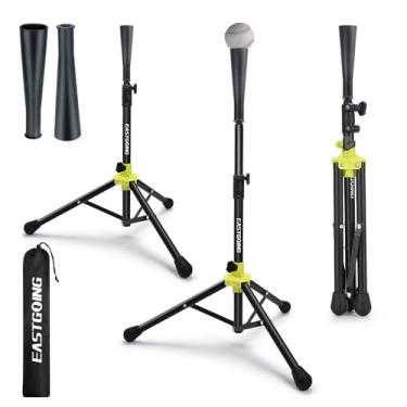 Imagem de Eastgoing Camiseta de beisebol resistente e softbol portátil para rebatedores. Altura ajustável fácil | Portátil e dobrável. Camiseta de sucesso para qualquer idade jogador de beisebol