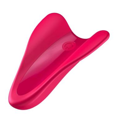 Imagem de Satisfyer High Fly Vibrador de Dedo - 10 Programas de Vibração para Estimulação do Clitóris, Pênis e Áreas Erógenas - Impermeável, Recarregável (Vermelho)