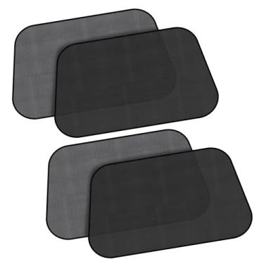 Imagem de EcoNour Persianas de janela lateral para bebês - Pacote com 4 | Guarda-sol de janela lateral para crianças | Proteção UV para crianças | Serve na maioria dos campistas, ônibus, vans, trailers