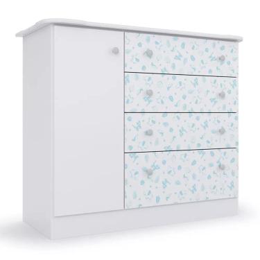 Imagem de Cômoda Infantil New Baby 1Porta 4 Gavetas Batrol