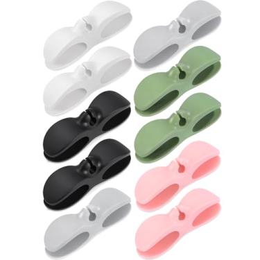 Imagem de SisBroo Organizador de cabos para eletrodomésticos, 10 peças organizador de cabo para enrolador de eletrodomésticos, suporte de cabo para eletrodomésticos, colar na panela de pressão, misturador, liquidificador, máquina de café, fritadeira