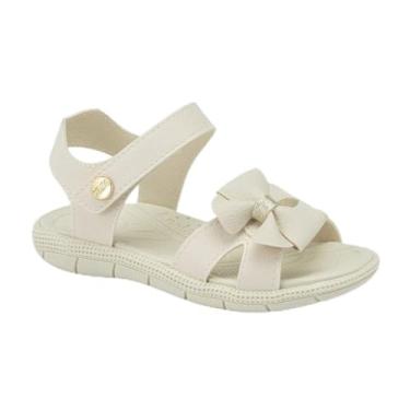 Imagem de Sandália Infantil Menina Klin Tic Tac Casual Off-white 24