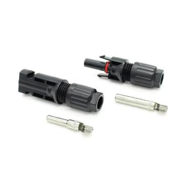 Imagem de Conector mc4 para painel placa energia solar mc4x-b2 (par) - CORFIO