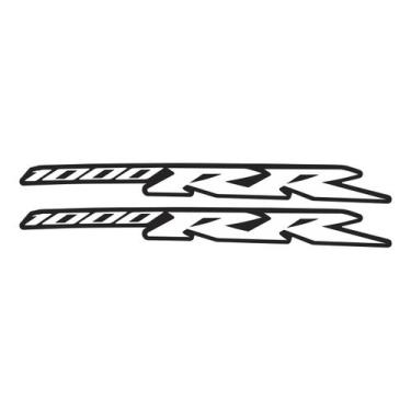 Imagem de Par De Adesivos Emblema Honda CBR 1000RR Branco - Resitank, Branco