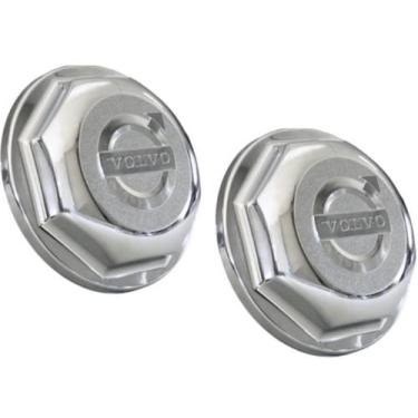 Imagem de Par Tampa Cubo Cromada Dianteiro Caminhão Volvo Vm - TOP-AR