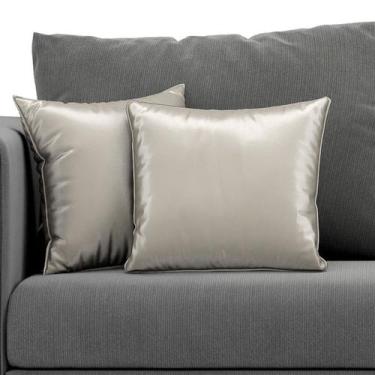 Imagem de Kit com 2 Capas Luxuosas para Almofadas Várias Cores 44x44 - ARADECOR,