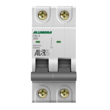 Imagem de Disjuntor Bipolar 2P 16A Curva C Albr3 Alumbra