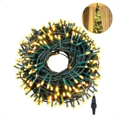 Imagem de Cordão 100 Leds Luz de Natal 10m Modo Fixo 127V Extensível - Klizz, Br
