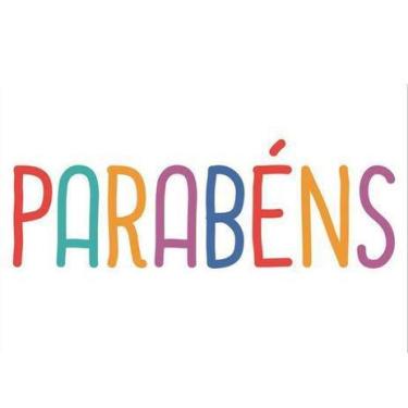 Imagem de Lettering transfer para balão parabéns g 1 und 2018 - Cromus