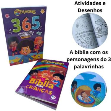 Imagem de Bíblia para Crianças e Livro devocional 365 Atividades e Desenhos - 3 
