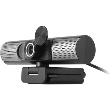 Imagem de Aluratek Webcam HD 1080P, USB-C/USB-A, com alto-falantes e microfone embutidos, preta, AWCS06F
