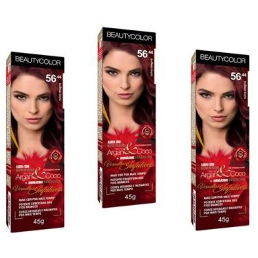 Imagem de TINTURA BEAUTY COLOR CREME ARGAN COLORS 03x96.44 RUIVO CLARO INDECIFRA