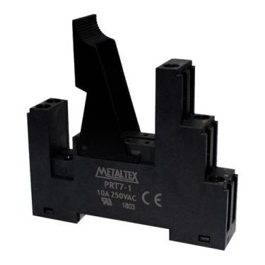 Imagem de Base Para Relé Para Trilho 25mm Metaltex, Preto