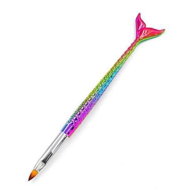 Imagem de Pincel para alongamento unhas acrilico com cabo de sereia - D&Z