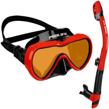 Imagem de Máscara de Mergulho Antiembaçamento com Snorkel Atlantic - Prolife, Ve