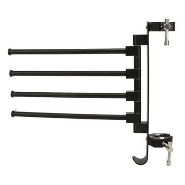 Imagem de Cabide para Roupas de Campista, Rack de Secagem de Roupas de Alumínio para RV, Cabide de Torre Giratório de 180°, Leve, Sem Ferrugem, Instalação Rápida, Adequado para Trailer,