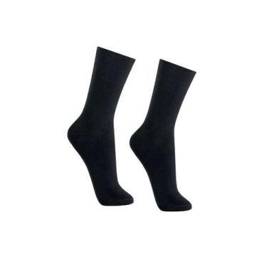 Imagem de Meia Lupo Masculina S/ Punho 82% Algodao 1275 Preto, 37/44, Preto