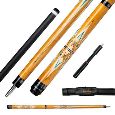 Imagem de Moyerely Taco de sinuca de fibra de carbono, bastão de sinuca de baixa deflexão de 11,8 mm/12,5 mm, bastão de sinuca profissional com estojo (MK6 + extensão, 12,5 mm)