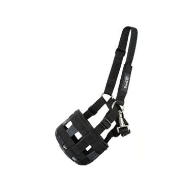 Imagem de Focinheira de pastagem de nylon Tough-1, preta