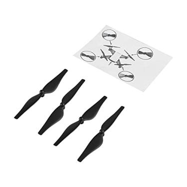 Imagem de Hélices de 4 peças para DJI Tello, lâminas sobressalentes de baixo ruído e baixo ruído Substituição de acessórios de Quadcopter Suportes de liberação rápida para DJI Tello, Mini Quatro eixos (Black)