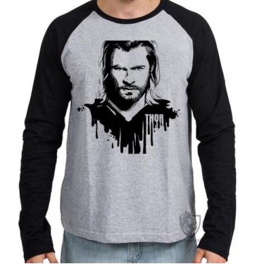 Imagem de Camiseta Manga Longa blusa Thor  - Empório Dutra, P  adulto