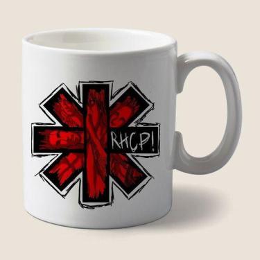 Imagem de Caneca Branca Bandas De Rock Red Hot Chili Peppers Logo - Alabama Stam