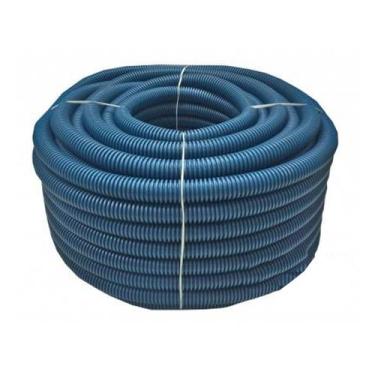 Imagem de Conduíte Corrugado Eletroduto Leve 1" Azul 50 Metros - Kulpa