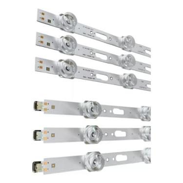 Imagem de Barra de LED Samsung UN50AU7700G UN50CU7700G - Kit completo 6 barras -