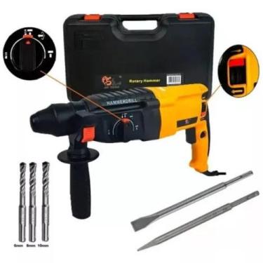 Imagem de Martelete Rompedor Furadeira 800w Com Maleta Completa Ótima! - SA Tool