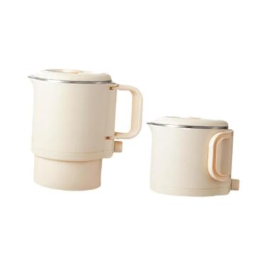 Imagem de WeiLaiKeQi Chaleira elétrica de viagem dobrável, caldeira de água quente pessoal, 800ml, chaleira elétrica portátil leve para acampamento doméstico