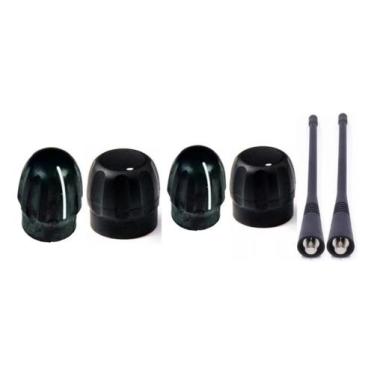 Imagem de Kit 2 Botão Lig/desl 2 De Canal 2 Antena Uhf Ep-450/dep-450 - Motorola