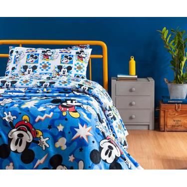 Imagem de Manta Infantil Estampada Disney - Mickey Minnie - Solteiro - ANDREZA E