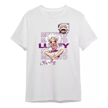 Imagem de Camiseta One Piece Monkey D. Luffy Gear 5  Estampa Exclusiva Anime Ref
