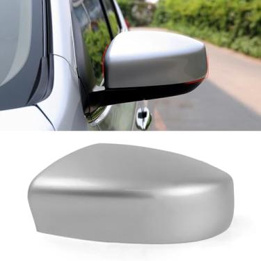 Imagem de Moonlinks Compatível com Nissan Sentra 2013 2014 2015 2016 2017 2018 2019 Substituição da tampa do espelho do lado esquerdo, acabamento prateado da tampa do espelho retrovisor da porta do lado do