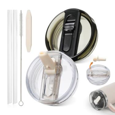 Imagem de AIEVE Tampa de canudo removível de 1,134 g compatível com Stanley Quencher ProTour de 1,134 g, tampa superior de copo à prova de vazamento, capa de substituição sem derramamento para acessórios