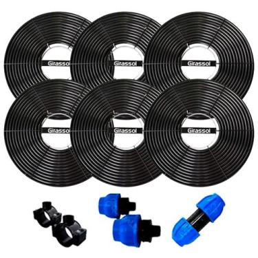 Imagem de Kit Coletor Solar Girassol 6 Placas 24M Para Piscinas